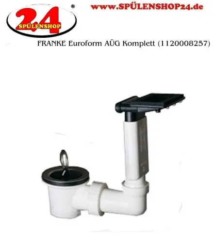 FRANKE Ablaufventil 1 1/2", Stopfenventil fr ein Becken, berlauf im Tropfteil, Ablaufgarnitur Komplett Serie: Euroform, Euroset, Eurostar (1120008257)