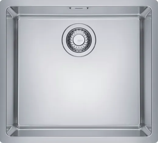 FRANKE Kchensple Maris MRX 210-45 Edelstahlsple Slimtop / Flchenbndig mit Siebkorb als Stopfenventil