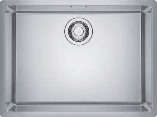 FRANKE Kchensple Maris MRX 210-55 Edelstahlsple Slimtop / Flchenbndig mit Siebkorb als Drehknopfventil