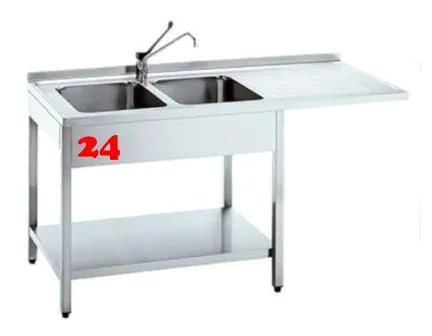 AfG Splcenter (1800x700) auf Unterbau VSC187L-BL Gewerbesple mit verschweitem Untergestell