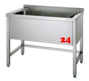 AfG Topfsple Mehrzweckbecken 1B VLT106 Gewerbesple mit verschweitem Untergestell Beckentiefe 350mm