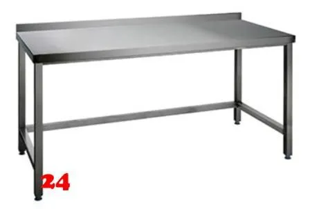 AfG Arbeitstisch ohne Grundboden mit Aufkantung (B1200xT600) AT126A verschweite Ausfhrung 3-seitig verstrebt