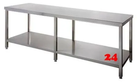 AfG Arbeitstisch mit Grundboden (B3000xT600) ATG306 verschweite Ausfhrung Auflageboden verstrkt ohne Aufkantung