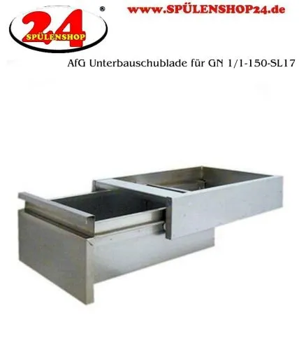 AfG Unterbauschublade fr GN 1/1-150-SL17 Ausfhrung als Vollschublade passend fr Gastronorm