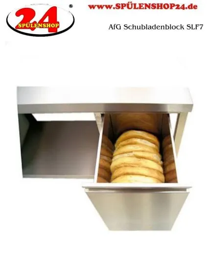 AfG Schubladenblock mit 1 Schublade SLF7 Ausfhrung als Vollschublade passend fr Fladenbrote