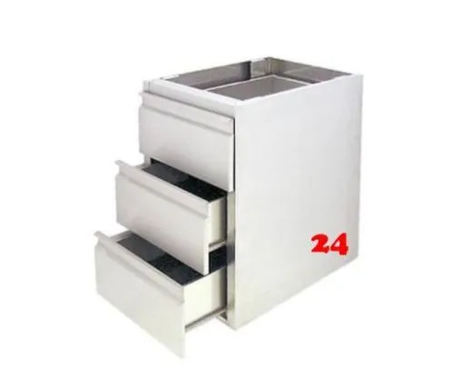 AfG Schubladenblock mit 3 Schubladen GN 1/1-150 SL37 Ausfhrung als Vollschublade passend fr Gastronorm