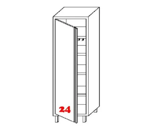 AfG Putzmittelschrank (B600xT600) ATR066 mit Flgeltr verschweite Ausfhrung