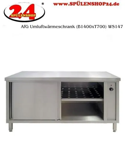 AfG Umluftwrmeschrank mit Schiebetren (B1400xT700) WS147 verschweite Ausfhrung