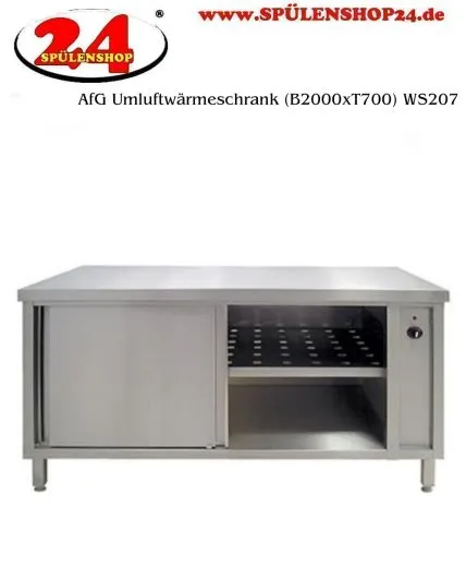 AfG Umluftwrmeschrank mit Schiebetren (B2000xT700) WS207 verschweite Ausfhrung