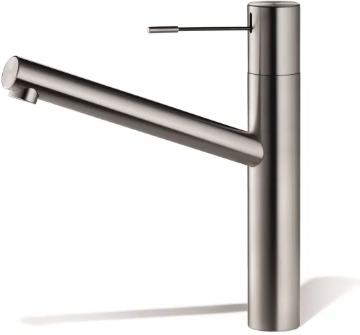 KWC Kchenarmatur Ono 10.151.023.700FL Einhebelmischer Edelstahl massiv mit Festauslauf Bedienhebel aus Medizinstahl (121492)