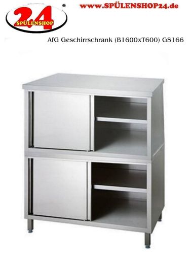 AfG Geschirrschrank mit Schiebetüren GS166 | Spülenshop24