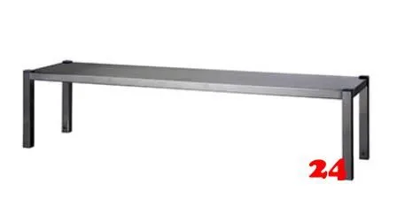 AfG Aufsatzbord 1-etagig zur Montage auf Tischplatten (B2000xT300) AB203 verschwei�te Ausf�hrung