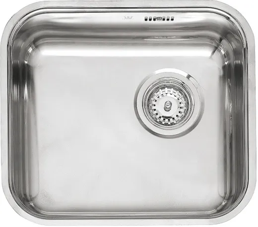 REGINOX Kchensple L18 4035 OKG Einbausple Edelstahl 3 in 1 mit Flachrand Siebkorb als Stopfenventil