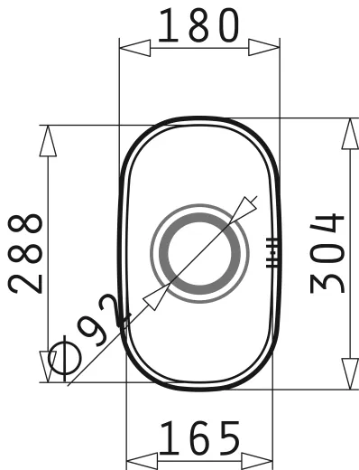 PYRAMIS Kchensple Iris (16,5x29) 1B Unterbausple / Edelstahlsple mit Siebkorb als Stopfenventil