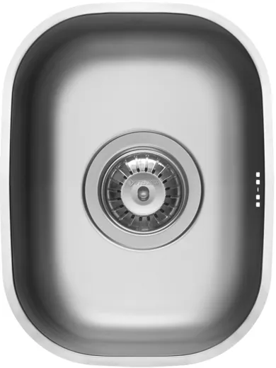 PYRAMIS Kchensple Iris (24x33,5) 1B Unterbausple / Edelstahlsple mit Siebkorb als Stopfenventil