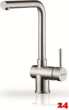 PYRAMIS Kchenarmatur Mandolin Premium Einhebelmischer Edelstahl massiv mit Festauslauf