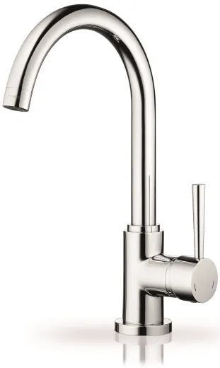 PYRAMIS Kchenarmatur Gusto Basic Premium Einhebelmischer Chrom mit Festauslauf