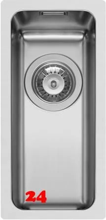 PYRAMIS Küchenspüle Lydia (17x40) 1B Einbauspüle Flachrand / Flächenbündig Siebkorb als Stopfen- oder Drehknopfventil PYRAMIS Küchenspüle Lydia (17x40) 1B Einbauspüle Flachrand / Flächenbündig Siebkorb als Stopfen- oder Drehknopfventil