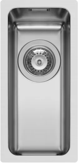 PYRAMIS Kchensple Lydia (17x40) 1B Einbausple Flachrand / Flchenbndig Siebkorb als Stopfen- oder Drehknopfventil