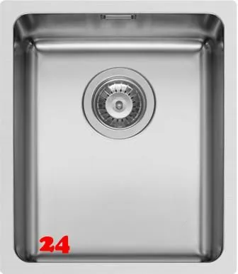 PYRAMIS Kchensple Lydia (34x40) 1B Einbausple Flachrand / Flchenbndig Siebkorb als Stopfen- oder Drehknopfventil