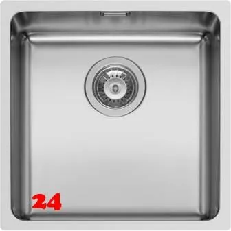 PYRAMIS Kchensple Lydia (40x40) 1B Unterbausple mit Siebkorb als Stopfen- oder Drehknopfventil