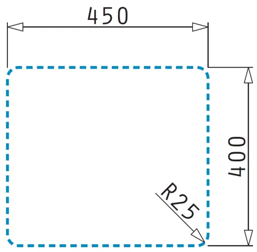 PYRAMIS Kchensple Lydia (45x40) 1B Unterbausple mit Siebkorb als Stopfen- oder Drehknopfventil
