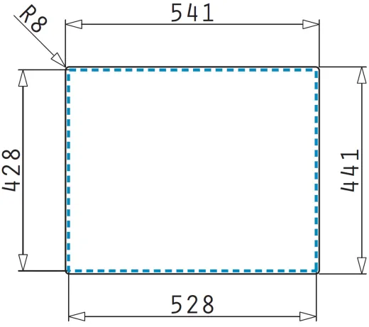 PYRAMIS Kchensple Lydia (50x40) 1B Einbausple Flachrand / Flchenbndig Siebkorb als Stopfen- oder Drehknopfventil