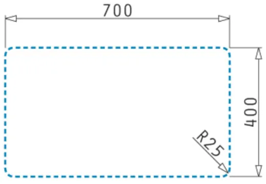 PYRAMIS Kchensple Lydia (70x40) 1B Unterbausple mit Siebkorb als Stopfen- oder Drehknopfventil