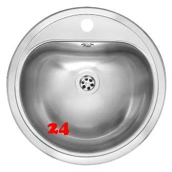 REGINOX Waschbecken Aqua Line Atlantis (L) OSP Einbaubecken Edelstahl flchenbndig mit Flachrand und Hahnlochbank