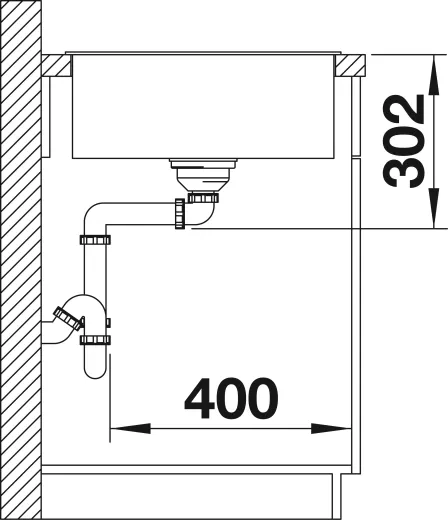 BLANCO Axia III XL 6 S GSB (Glasschneidbrett) Silgranit PuraDurII Granitsple / Einbausple Ablaufsystem InFino mit Drehknopfventil