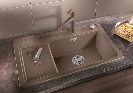 BLANCO Zenar XL 6 S Compact Silgranit PuraDurII Granitsple / Einbausple InFino mit Drehknopfventil