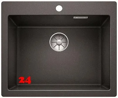 BLANCO Kchensple Pleon 6 Silgranit PuraDurII Granitsple / Einbausple Ablaufsystem InFino mit Drehknopfventil