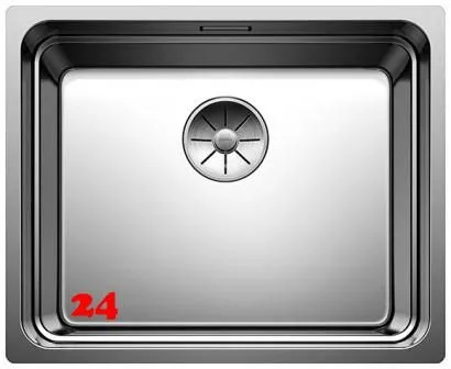 BLANCO Kchensple Etagon 500-IF Edelstahlsple / Einbausple Flachrand mit Ablaufsystem InFino und Handbettigung