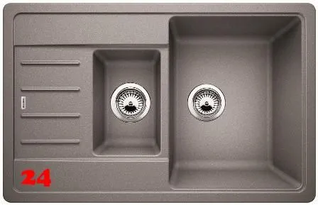 BLANCO Kchensple Legra 6 S Compact Silgranit PuraDurII Granitsple / Einbausple mit Handbettigung