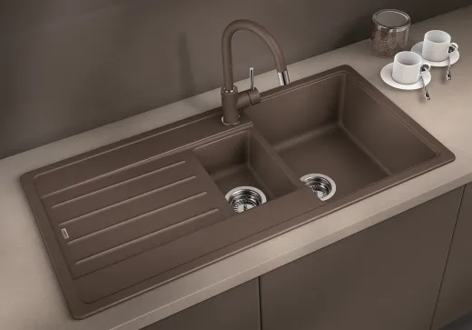 BLANCO Kchensple Legra 6 S Silgranit PuraDurII Granitsple / Einbausple mit Handbettigung