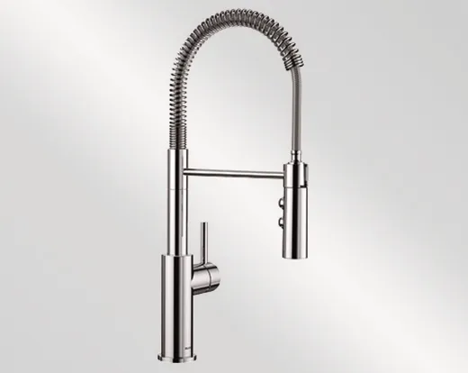 BLANCO Kchenarmatur Catris S Chrom Einhebelmischer / Spltischarmatur mit flexibler Pendelbrause umstellbar