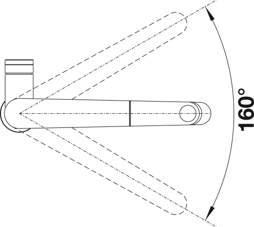BLANCO Kchenarmatur Panera-S Edelstahl massiv Einhebelmischer / Spltischarmatur mit Zugauslauf mit Brausefunktion