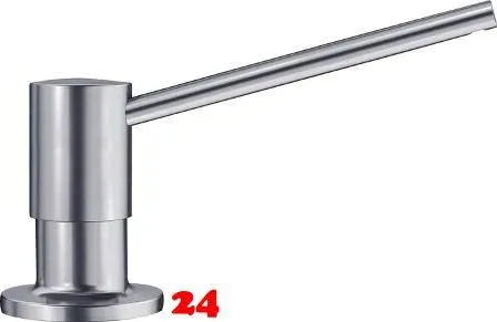 BLANCO Seifenspender Torre Edelstahl Finish Splmittelspender / Dispenser bequeme Druckbettigung von oben