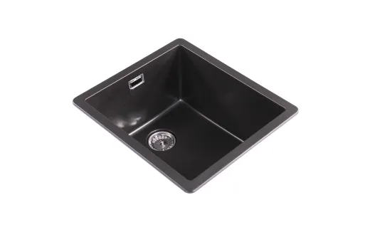 ❎ SCHOCK Kchensple Greenwich N-100S Cristadur Nano-Granitsple / Einbausple mit Drehexcenter