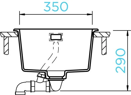 ❎ SCHOCK Kchensple Greenwich N-100S Cristadur Nano-Granitsple / Einbausple mit Drehexcenter