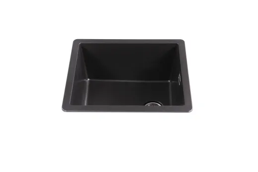 ❎ SCHOCK Kchensple Greenwich N-100S-U Cristadur Nano-Granitsple / Unterbausple mit Drehexcenter