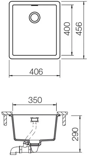 ❎ SCHOCK Kchensple Greenwich N-100S-U Cristadur Nano-Granitsple / Unterbausple mit Drehexcenter