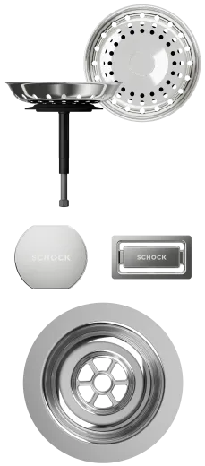 ❎ SCHOCK K�chensp�le Greenwich N-100S-U Cristadur� Nano-Granitsp�le / Unterbausp�le mit Drehexcenter