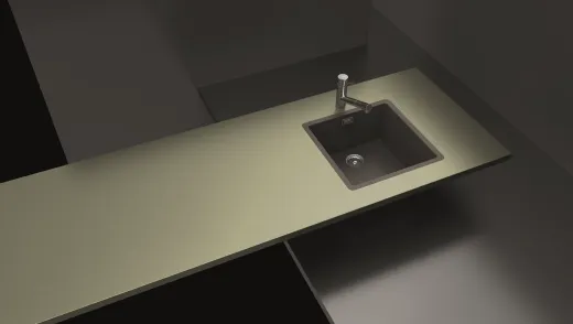 SCHOCK Kchensple Greenwich N-100 Cristadur Nano-Granitsple / Einbausple mit Drehexcenter