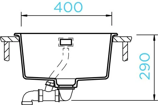 SCHOCK Kchensple Greenwich N-100 Cristadur Nano-Granitsple / Einbausple mit Drehexcenter
