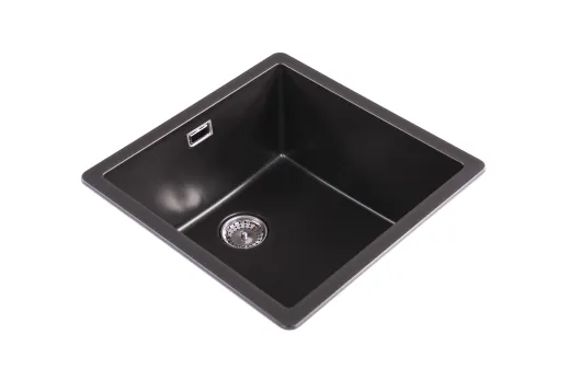 SCHOCK Kchensple Greenwich N-100-U Cristadur Nano-Granitsple / Unterbausple mit Drehexcenter