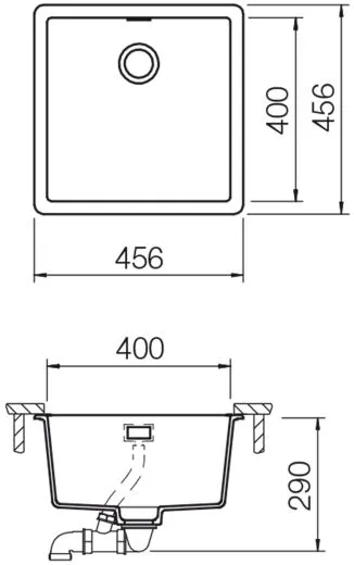 SCHOCK Kchensple Greenwich N-100-U Cristadur Nano-Granitsple / Unterbausple mit Drehexcenter