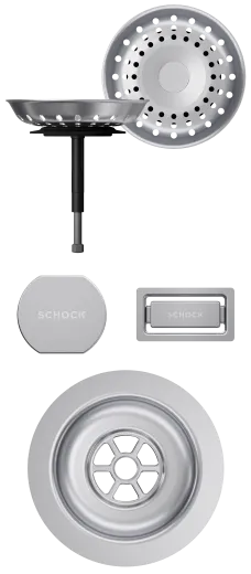 SCHOCK K�chensp�le Greenwich N-100-U Cristadur� Nano-Granitsp�le / Unterbausp�le mit Drehexcenter