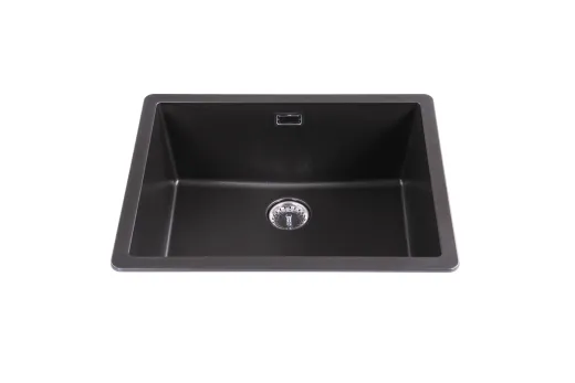 ❎ SCHOCK Kchensple Greenwich N-100L Cristadur Nano-Granitsple / Einbausple mit Drehexcenter