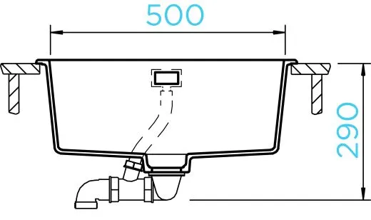 ❎ SCHOCK Kchensple Greenwich N-100L Cristadur Nano-Granitsple / Einbausple mit Drehexcenter